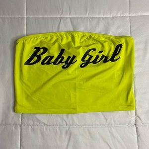 SHEIN Baby Girl Tube Top and Jogger Set